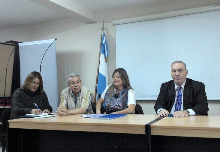 Verónica Cancino, Directora; Dr. Carlos Cabrera, Secretario; Susana Collet, Directora, todos de la Secretaría de Discapacidad, junto al Dr. Juan Carlos Nuñez, Defensor Público.