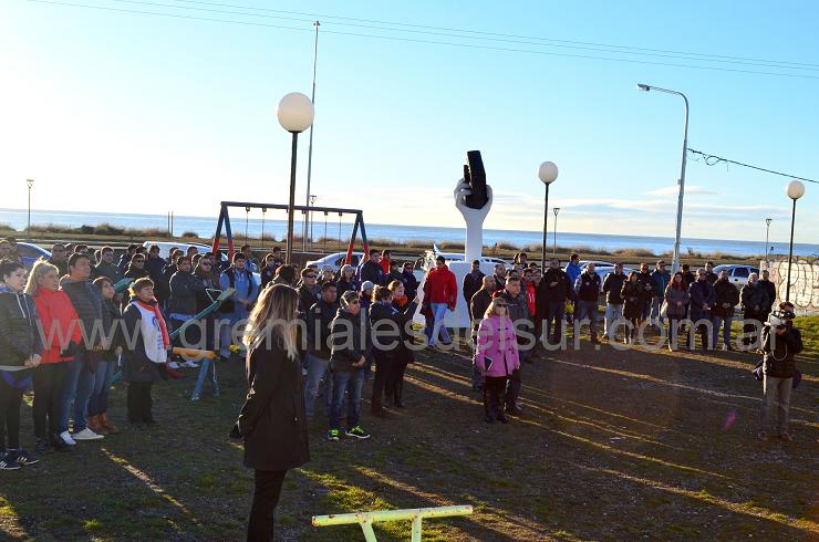 Con un acto organizado por el Sindicato de Prensa de Río Grande (SIPREN), se conmemoró el Día del Periodista en la Plaza José Luis Cabezas 