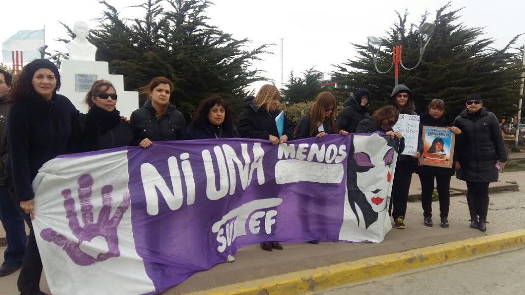 En Río Grande, las mujeres concentraron en la Plaza Almirante Brown.