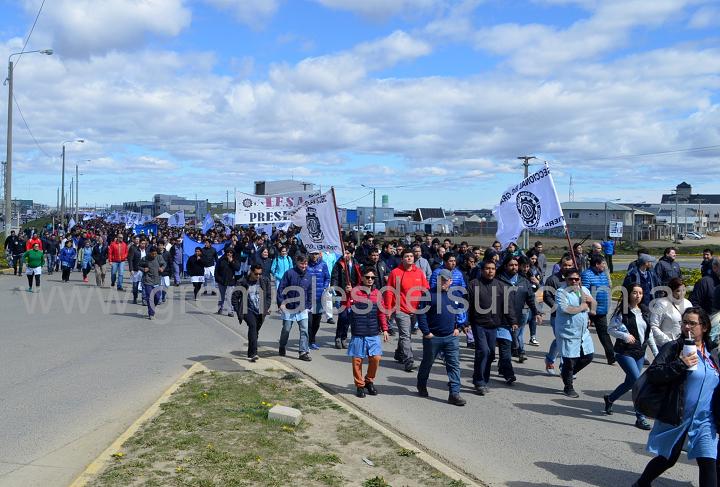 El principal núcleo de trabajadores partió del parque industrial.  